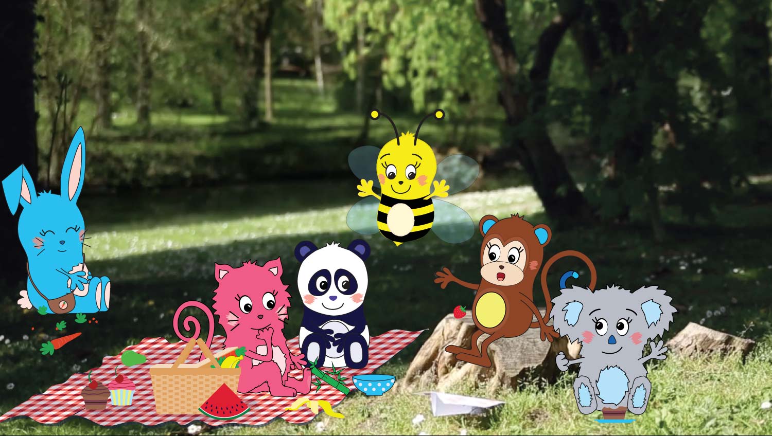 Yum & Done picnic scene