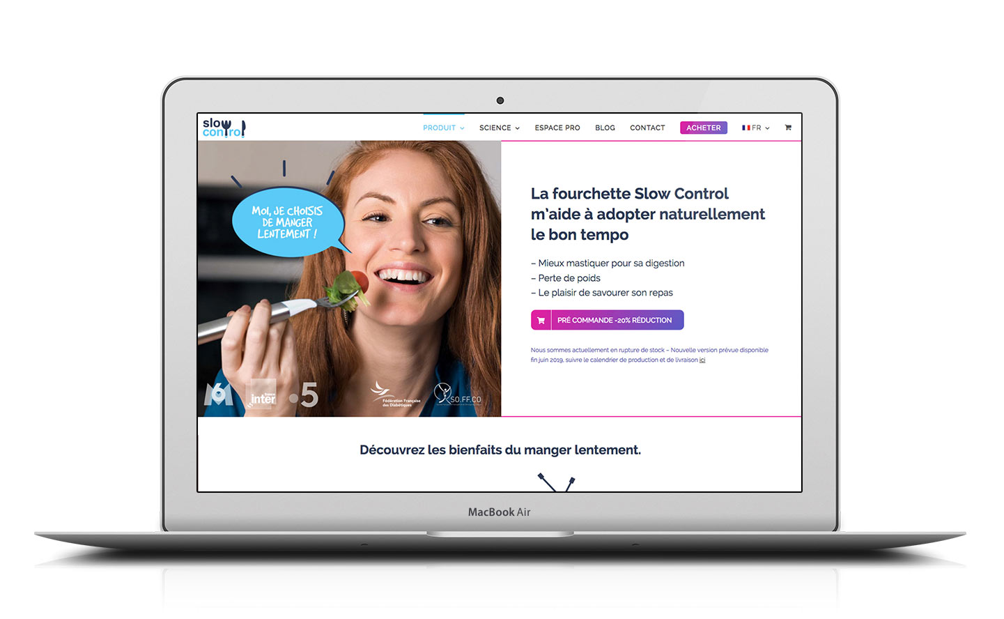 Site Web Slow Control - design by Karin Haslinger