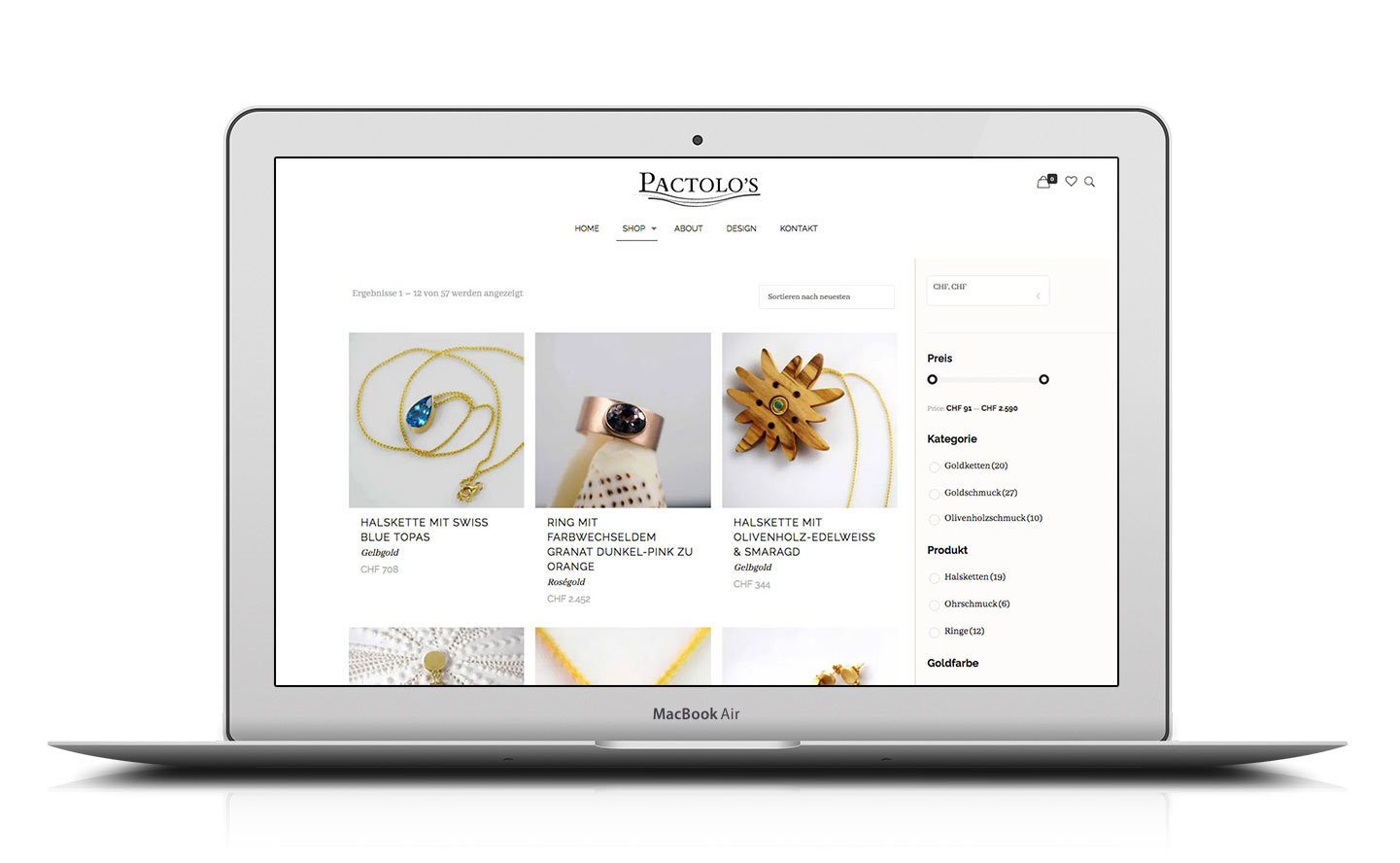 UX/UI Design e-shop